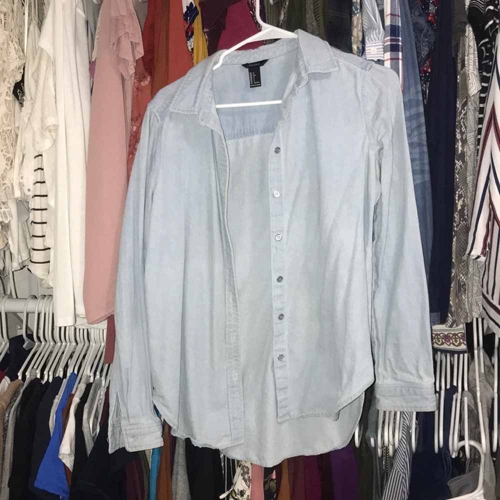 Thick Light Denim Shirt
